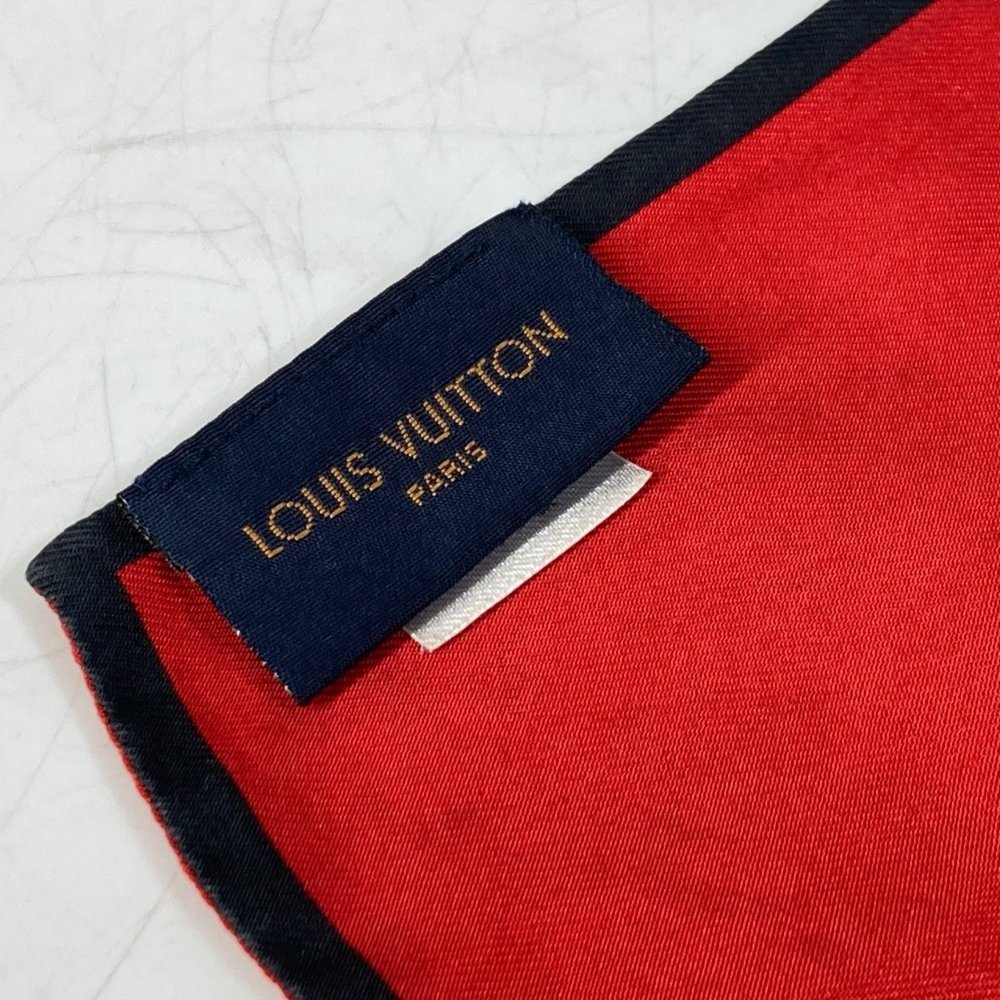 LOUIS VUITTON M73964 Monogram Bandeau Trunk Scarf Silk Women's Beige - Picture 5 of 9